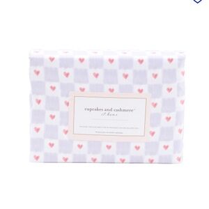 Cupcakes & Cashmere Valentines HEARTS Sheet Set - FULL
